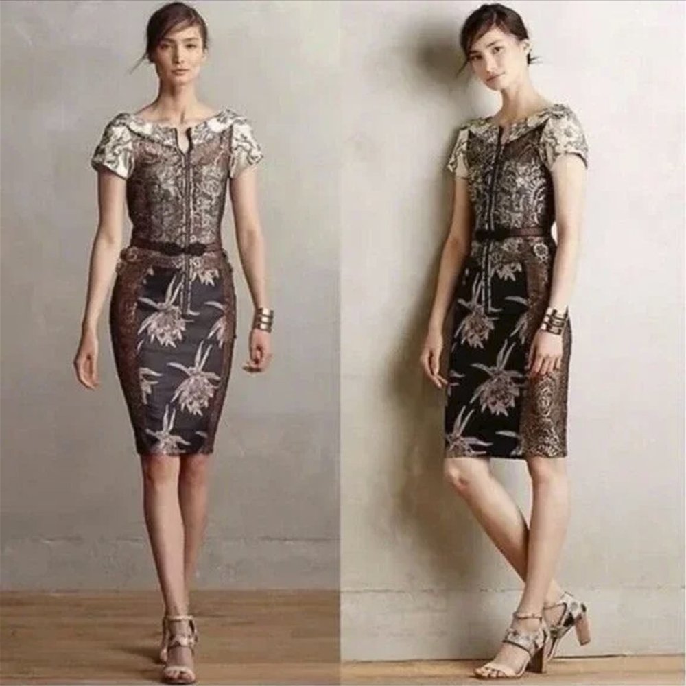 Byron Lars Beguile Brocade Anthropologie Dress 0